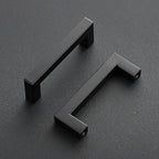 Ravinte 10 Pack 3-1/2 Inch Kitchen Square Cabinet Handles Matte Black Pulls Black Drawer Pulls Kitchen Cabinet Hardware Handles