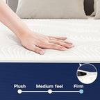 Swbvs Firm Queen Mattress, 12 Inch Cooling Memory Foam Queen Size Mattress with Removable Zippered Cover for Easy Cleaning, Pressure Relief & Firm Support