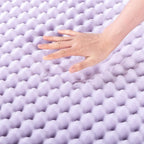 Best Price Mattress 2 Inch Egg Crate Memory Foam Mattress Topper with Soothing Lavender Infusion, CertiPUR-US Certified, Dorm Essentials, Queen