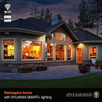 SYLVANIA Wifi LED Smart Light Bulb, 65W Equivalent Dimmable Soft White BR30, Compatible with Alexa and Google Home Only - 4 Pack (75689)