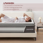King Mattress,12 Inch King Size Mattress in a Box,Gel Memory Foam and Innerspring Hybrid Mattresses with Individual Pocket Spring for Motion Isolation,Pressure Relief,Medium Firm Feel