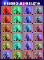 Minetom Upgraded Color Changing Fairy String Lights - 33 ft 100 LED 24 Colors USB Silver Wire Lights with Remote and Timer for DIY Bedroom Party Indoor Christmas Decoration, Adapter Included