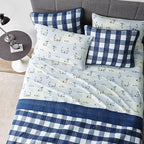 Eddie Bauer - Full Sheets, Cotton Flannel Bedding Set, Brushed For Extra Softness, Cozy Home Decor (Skating Penguin, Full)