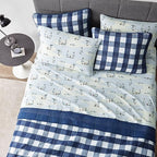 Eddie Bauer - Queen Sheets, Cotton Flannel Bedding Set, Brushed For Extra Softness, Cozy Home Decor (Skating Penguin, Queen)