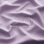 Bedsure Full Size Bed Sheets, Cooling Sheets, Rayon Derived from Bamboo, Breathable & Soft, Deep Pocket Up to 16 Inches, Hotel Luxury Silky Bedding for Hot Sleepers, Lilac