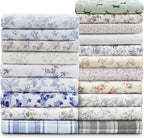 Laura Ashley - Flannel Sheets Twin Size, Anti-Pilling & Wrinkle Resistant Cotton, Touchably Soft for All-Season Comfort - Bed Sheets with Matching Pillowcase & Fitted Sheet (Vanessa Grey)