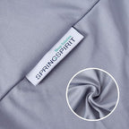 Box Spring Cover Queen Size, Alternates for Bed Skirt, Smooth and Elastic Woven Material Wrap Around 4 Sides of The Box Spring, Wrinkle & Fading Resistant, Washable, Dustproof, Grey, 10 Pack