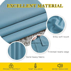 NICETOWN Teal Blue Room Darkening Curtains for Living Room, Grommet Thermal Curtains Light & Sound Reducing Window Treatments for Bedroom/Home Family, W46 x L102