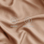 Bedsure Cooling Sheets Twin, Rayon Derived from Bamboo, Breathable & Soft Twin Sheets Set, Deep Pocket Up to 16 Inches, Hotel Luxury Silky Bedding for Hot Sleepers, Khaki