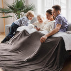 Bedsure GentleSoft Sherpa Fleece Oversized Cal King Blankets for Bed - Thick and Warm Throw for Women and Men, Soft Fuzzy Plush Large Blanket for Winter, Brown, 112x98 Inches