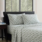 Eddie Bauer - Flannel Sheets Full Size, Anti-Pilling & Wrinkle Resistant Cotton, Touchably Soft for All-Season Comfort - Bed Sheets with Matching Pillowcases & Fitted Sheet (Deer Camp Green)