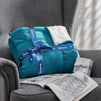 Bedsure GentleSoft Sherpa Fleece Throw Blanket for Couch - Thick and Warm Throw for Women and Men, Soft Fuzzy Plush Blanket for Winter, Teal, 50x60 Inches