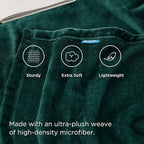 Bedsure GentleSoft Fleece Throw Blanket Forest Green - 300GSM Blankets for Couch, Sofa, Bed, Soft Lightweight Plush Cozy Throws for Toddlers, 50x60 inches