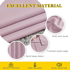 NICETOWN Room Darkening Draperies Curtain Panels - Window Treatment Thermal Insulated Solid Grommet Room Darkening Curtains/Panels/Drapes for Bedroom (Baby Pink, Set of 2, 80 by 95 Inch)