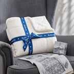 Bedsure GentleSoft Sherpa Fleece Blankets Queen Size for Bed - Thick and Warm Throw for Women and Men, Soft Fuzzy Plush Queen Blanket for Winter, White, 90x90 Inches