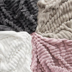 Bedsure GentleSoft Pink Fleece Blanket for Couch - Cozy Soft Blankets for Women, Cute Small Throws for Girls, 90x90 Inches