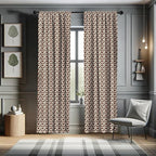 Ambesonne Cow Print Window Curtains, Cattle Skin with Brown Spots Agriculture Cow Oxen Hide Camouflage Pattern, Lightweight Decor 2-Panel Set with Rod Pocket, Pair of - 28" x 63", White Brown