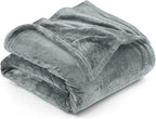 Utopia Bedding Fleece Blanket Twin Size Ash Grey 300GSM Luxury Anti-Static Fuzzy Soft Microfiber Bed Blanket (60x80 Inch)