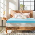 Subrtex Mattress Topper, Memory Foam Mattress Topper, Gel-Infused Memory Foam Topper for Side Stomach Sleepers, Breathable Bed Toppers (4 Inch, Cal King)