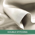 Split King Sheets by Pure Bamboo, Genuine 100% Organic Viscose Derived from Bamboo Bed Sheet Set, Soft & Cooling, Double Stitching *Not for Split Top (Split King, Ivory)