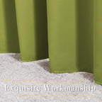 NICETOWN Room Darkening Fresh Green Curtains 84 inches Long, Grommet Room Darkening Thermal Insulated Sound Dampening Window Treatments for Bedroom/Home Office, 2 Panels, W46 x L84