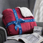 Bedsure GentleSoft Sherpa Fleece Blankets King Size for Bed - Thick and Warm Throw for Girls and Women, Soft Fuzzy Plush King Christmas Blanket for Winter, Red, 108x90 Inches