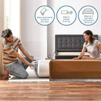Cool Gel 8 Inch King Mattress Memory Foam Medium Firm, King Size Memory Foam Mattress Cooling, Made in the USA, 8" Depth with Pressure Relief, CertiPUR-US Certified No Fiberglass, CoolGel Bed