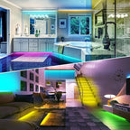 Led Lights for Bedroom 300FT (3 Rolls of 100ft), Color Changing RGB Led Strip Lights with 60 Keys Remote and App Control, Music Sync Led Lights for Room Kitchen Party Home Decor