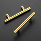 Ravinte 60 Pack 5 Inch Cabinet Pulls Brushed Brass Stainless Steel Kitchen Drawer Pulls Cabinet Handles 5”Length, 3” Hole Center