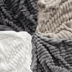 Bedsure GentleSoft Frost Gray California King Size Blanket for Couch - Cozy Soft Blankets for Women, Cute Small Fleece Throws for Girls, 102x96 Inches