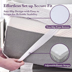 SINWEEK 2 Inch Gel Memory Foam Mattress Topper with Cooling Cover Ventilated Soft Mattress Pad, Bed Topper, CertiPUR-US Certified, Twin XL Size