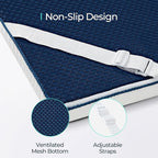 LINSY LIVING 3 Inches Twin Memory Foam Mattress Topper, Cooling Gel-Infused Swirl Memory Foam, Soft Bed Topper with Tencel™ Cover, CertiPUR-US and Oeko-TEX Certified, 74" L * 38" W * 3" H