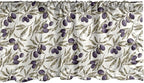 Ambesonne Olive Window Valance Pack of 2, Digitally Generated Hand Drawn Style Botanical Blossoms, Rod Pocket Curtain Valances for Kitchen Bedroom, 42" X 12", Quartz Taupe