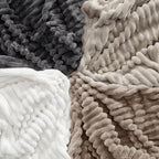 Bedsure GentleSoft Mocha Meringue Fleece Blanket for Couch - Cozy Soft Blankets for Women, Cute Small Throws for Girls, 108x90 Inches