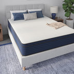 NapQueen King Size, 10 Inch New Victoria Hybrid Cooling Gel Infused Pocket Spring and Memory Foam Mattress, Bed in a Box, CertiPUR-US Certified