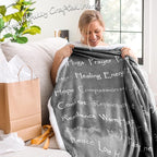 Chanasya Premium Sympathy Warm Hugs Gift Throw Blanket - Healing Gift Cancer Chemo Survivor Get Well Caring Gifts - Comfort Gift Blanket for Love Support Strength - Women Men Friend Grandpa - Gray