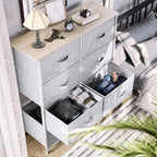 YITAHOME Dresser with 8 Drawers - Fabric Tower for Bedroom, Dresser & Chest of Drawers, Fabric Storage Tower, Organizer Unit for Bedroom, Hallway, Closets