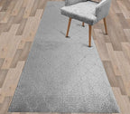 Custom Size Modern Runner Rug Carpet for Hallway Entryway Foyer Kitchen, Slip Resistant Latex Rubber Backed 31 inch Wide X Customized Length, Clouds Grey, 31 inch X 26 feet