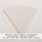 HOZY Soft Blanket King Size Fleece Warm Fuzzy Throw Blankets for The Bed Sofa Lightweight 350GSM Ivory 90"*108"