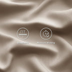 Bedsure California King Sheet Sets, Cooling Sheets, Rayon Derived from Bamboo, Deep Pocket Up to 16", Breathable & Soft Bed Sheets, Hotel Luxury Silky Bedding Sheets & Pillowcases, Simply Taupe