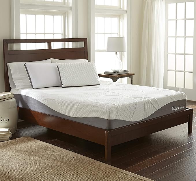 Perfect Cloud Made in The USA UltraPlush Charcoal-Infused 10 inch Memory Foam Mattress - Pressure Relieving - Bed-in-a-Box (Twin)