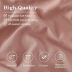 Monbix King Size Comforter Set - 7 Pieces Bed in a Bag King, Clay Pink Bedding Sets with Comforter, All Seasons Down Alternative Comforter Bed Set with Sheets, Pillowcases & Shams