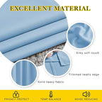 NICETOWN Blue Curtains 96 inches Long, Grommet Thermal Insulated Blackout Curtains Privacy Window Treatments for Boys Room/Living Room, W46 x L96, 2 Panels