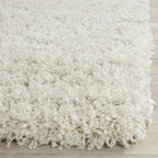 SAFAVIEH Arizona Shag Collection Area Rug - 6'7" x 9'2", Ivory & Beige, Moroccan Design, Non-Shedding & Easy Care, 1.6-inch Thick Ideal for High Traffic Areas in Living Room, Bedroom (ASG741A)