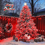 JMEXSUSS 250 LED Red Christmas Lights Indoor Outdoor Waterproof with 8 Modes, 91.5ft Expandable Red String Lights for Bedroom Tree Patio Garden Party Holiday Decorations