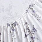 Laura Ashley - Flannel Sheets Full Size, Anti-Pilling & Wrinkle Resistant Cotton, Touchably Soft for All-Season Comfort - Bed Sheets with Matching Pillowcases & Fitted Sheet (Jessika Lavender)