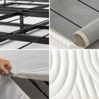 ZINUS 4 Inch Box Spring with Cover, No Assembly Mattress Foundation, Sturdy Metal Structure, Full, White