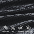 Bedsure Cotton Duvet Cover Set - 100% Cotton Waffle Weave Charcoal Duvet Cover Oversized King Size, GentleSoft™ and Breathable Bedding Set for All Season, 3 Pieces, 120"x98"
