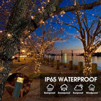 Solar String Lights Outdoor, 2 Pack 170FT 480 LED Waterproof Solar Christmas Lights with 8 Lighting Modes for Tree Xmas Decorations