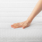 Mellow 12 Inch RENA Euro Top Pocket Spring Hybrid Mattress with Green Tea Memory Foam, King, Navy